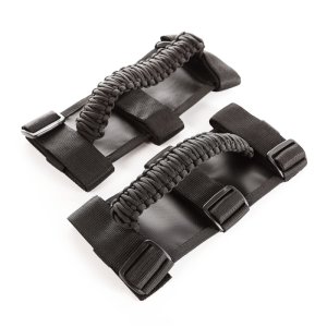 Jeep Gladiator JT Grab Handles - Rugged Ridge - Paracord - Black/Black - `20-`21 Jeep Gladiator JT Grab Handles - Rugged Ridge - Paracord - Black/Black - `20-`21